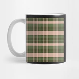 Autumn Aesthetic Calan 2 Hand Drawn Textured Plaid Pattern Mug